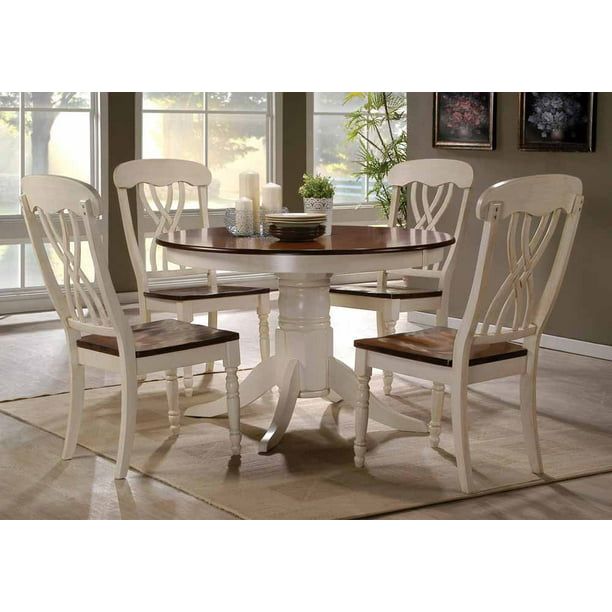Round Pedestal Table Chair, Country Style Round Kitchen Table And Chairs