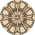 thumbnail image 1 of Ahgly Company Machine Washable Indoor Round Transitional Sienna Brown Area Rugs, 3' Round, 1 of 7