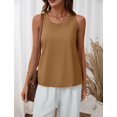 thumbnail image 6 of Womens Tank Tops Crewneck Linen Style Sleeveless Lightweight Spring Daily Layering Casual Tank Shirts Womens Tops, 6 of 6