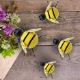 thumbnail image 2 of Escultura 3D de abeja de arte de pared de metal, decoración de pared inspiradora para colgar en interiores y exteriores, paquete de 4 Vhermosa LRWJ737, 2 of 5