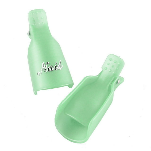 10pcs Plastic Nail Art Soak Off Cap Clips Clip Cap UV Gel Polish Remover Wrap Nail Tool