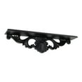 thumbnail image 2 of Benzara - Hanging shelf - rectangular - cedar plywood - black, 2 of 5