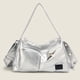 thumbnail image 1 of Bolso de hombro para mujer Salvador elegante Bolso de cuero PU plata Tote de hombro bajo el brazo, 1 of 10
