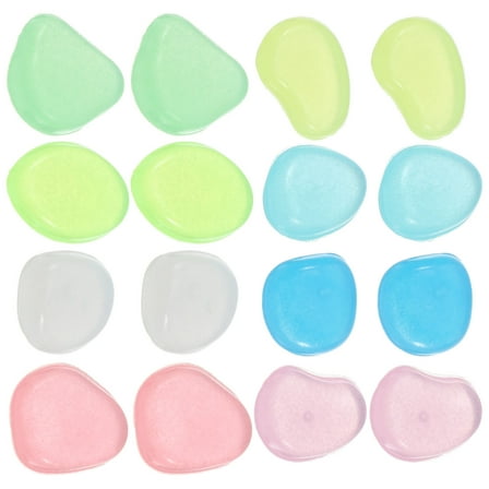 KALLORY 400pcs Colored Rocks for Outdoor Landscaping Multi Resin Garden Decorations