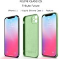 thumbnail image 2 of HSHDLDF iPhone 11 Pro Max Case, Slim Flat Edge Liquid Silicone Case for iPhone 11 Pro Max 6.5", Shockproof Full Body Covered with Camera Lens Protector, Microfiber Lining, Camellia Red, 2 of 7