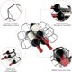 thumbnail image 3 of Small Freestanding Wine Rack for Countertop - Honeycomb Style Metal Wine Rack for 9 Bottles, Black, Wine Rack for Table, 3 of 5
