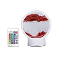 thumbnail image 4 of Lámpara de reloj de arena decorativa con luz de noche de arena que fluye en 3D Pintura de arena movediza dinámica Rojo Zulema Imagen de arena dinámica, 4 of 8