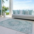 thumbnail image 6 of Addison Rugs Chantille Indoor/Outdoor Traditional Global Teal Washable Rectangle Rug, 2'6" x 3'10", 6 of 6