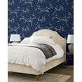 thumbnail image 2 of NextWall Navy & Blue Jay Cherry Blossom Floral Peel and Stick Wallpaper, 2 of 4