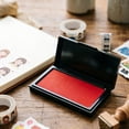 thumbnail image 5 of Clearance! Soovim Self Inking Stamp Pad, Black Ink Stamper for Office Craft Labeling Marking, Red 10x7cm, 5 of 5