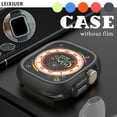 thumbnail image 2 of ALMNVO Soft TPU Case Cover Compatible with Apple Watch Ultra 49mm 44mm 40mm 45mm 41mm, Protective Bumper Frame Protector apple watch case Accessories for iWatch Series 9 8 7 6 5 4 3  2 1 SE Ultra2, 2 of 9