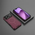 thumbnail image 3 of For IPhone 17 Pro Funda [Compatible con Airbag de Grado Militar MagSafe] Funda Protectora para Teléfono de Color Sólido Anticaída, Rojo Vino, For IPhone 17 Pro, 3 of 7