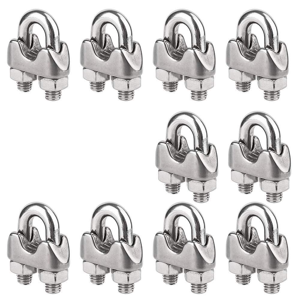 10 Pieces M4 Clamp Clamps 304 Stainless Steel UClamps For Tightening