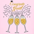 thumbnail image 3 of CafePress - Congrats Grad Champagne T Shirt - Light T-Shirt Kids XS-XL, 3 of 4