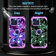 thumbnail image 2 of Casetego for iPhone 15 Pro Max Case,Glow in The Dark Three Layer Heavy Duty Shockproof Full Protection Hard Plastic Bumper+Soft Silicone Protective Case,Dark Purple, 2 of 7