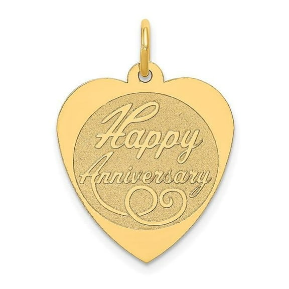 FJC Finejewelers 14k Yellow Gold Happy Anniversary Charm