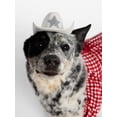 thumbnail image 3 of Kacey Lee Sparkle Star Dog Cowboy Hat, White, Size XS/SM, 3 of 4