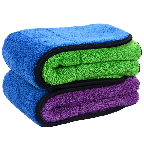 SINLAND 720gsm Ultra Thick Plush Microfiber Car Cleaning Towels
