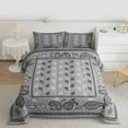 thumbnail image 2 of Homewish Gray Paisley Bedding Comforter Set,Retro Bohemain Print Twin Comforter Sets,Rustic Boho Bedding Set For Adult,Ultra Soft Home Decor Reversible,2-Piece, 2 of 8