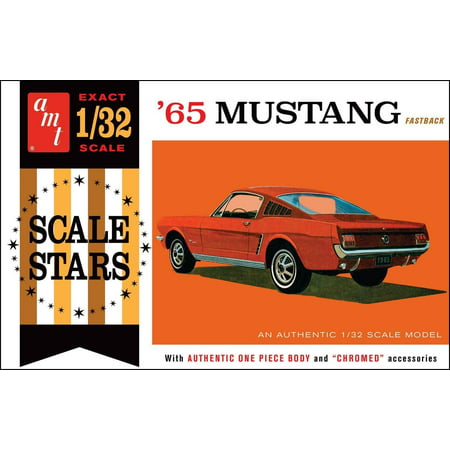 AMT 1042 1965 Ford Mustang Fastback 1:32 Scale Plastic Model Kit - Requires (Best Plastic Ship Models)