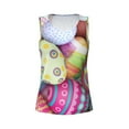 thumbnail image 3 of Picia Colorful Easter Eggs Pattern Women's Workout Tank Top,Breathable Activewear,Slim Fit Athletic Top,Versatile Workout Moisture-wicking top-XX-Large, 3 of 9