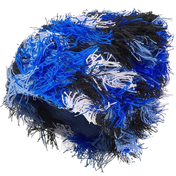 Distressed Knitted Beanie Fuzzy Winter Hats, Thick Warm Beanies Snow Skull Hats for Women Men Outdoor Ski Knit Cap