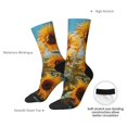 thumbnail image 4 of Pofeuu Sunflower Field Art Print Crew Socks, Adult Running Hiking Socks for Youth and Adult, 4 of 6