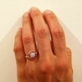thumbnail image 3 of 14K Yellow Gold Plated 1.50CT Lab Created Round Cut Fire Opal & Ruby Engagement Wedding Ring, 3 of 3