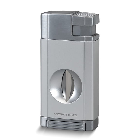 Vertigo Saber Chrome Double Torch Flame with Slide Out V Cutter