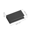 thumbnail image 3 of Unique Bargains 5-6mm Glass Door Magnetic Catch Latch Closures ABS Black W Clamp Set 1Pc, 3 of 4