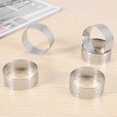 thumbnail image 4 of Stainless Steel Perforated Tart Ring, 5Pcs 5cm Perforated Cake Mousse Ring, DIY Round Tart Rings for, 4 of 5
