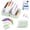 Green, variant on Pill pouches for travel, 14 Count A8 Water-Resistant Pill Organizer, Color-Coded Zipper Medicine Bags for Vitamins and Supplements