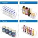 thumbnail image 3 of Contenedores organizadores para refrigerador - 4 contenedores de plástico transparente para refrigerador, gabinete de cocina, organización de despensa, organizadores de congelador ideales sin BPA, 3 of 8