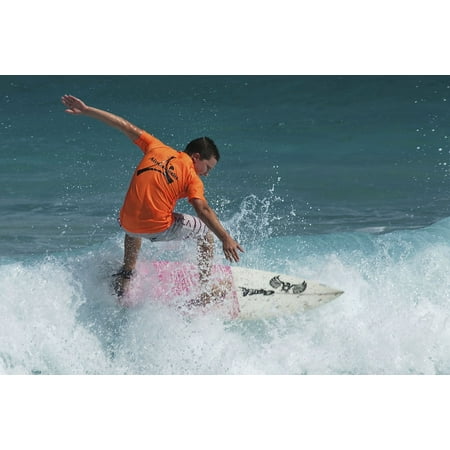LAMINATED POSTER Ocean Surf Surfboard Surfer Surfing Water Wave Poster Print 24 x