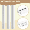 thumbnail image 4 of A4 Thermal Paper Rolls 10-Pack, 210x30mm, Wrong Question Printing Paper, Printers Printing Paper, 4 of 8