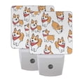 thumbnail image 7 of Corgi Dog with Scarves Night Light 2 Pack LED Nightlight Plug into Wall Dusk to Dawn Sensor Soft White, 7 of 7
