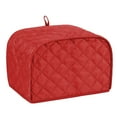 thumbnail image 2 of Deago Polyester Quilted Toaster Cover 2 Slice Kitchen Small Appliance Dust-proof Cover (Red), 2 of 9