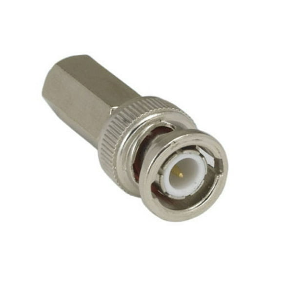 Kentek BNC twist-on type male adapter connector barrel 75 ohm coax coaxial RG-59U RG-62U