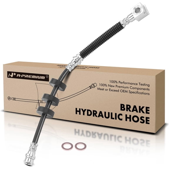 A-Premium Front Passenger Side Brake Hydraulic Hose Compatible with Select Ford Models - Focus 2008 2009 2010 2011 - Replace# AS4Z2078B