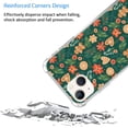 thumbnail image 3 of Christmas Flowers Case Compatible with iPhone 14,Aesthetic Art Design TPU Bumper Cover Case, 3 of 4