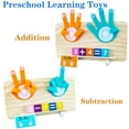 thumbnail image 4 of Montessori Toys HONGID para niños de 2 a 4 años con bloques de conteo matemático, 4 of 7