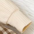 thumbnail image 6 of Zshosam Girl Dresses Girl's Dresses Long Sleeve Cute Casual Fall Dress Size 3T 4T,(Beige 3-4 Years), 6 of 9