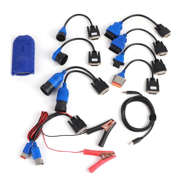 USB Link 125032 Herramienta de escáner de vehículos Herramientas de inspección de camiones de alta resistencia azul con cables de diagnóstico Jadeshay A