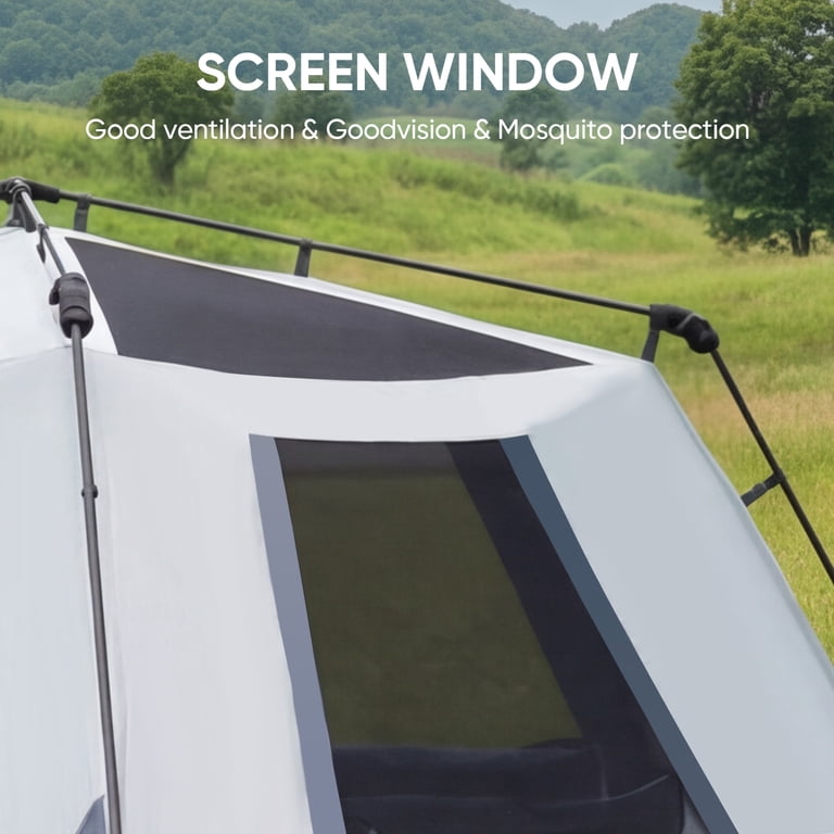 EVER ADVANCED 6 Person Blackout Camping Tent, Instant Family Tents EVER ADVANCED 6 Person Blackout Camping Tent, Instant Family Tents
