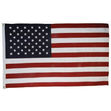 - USA American 210 Denier Embroidered Polyester 4 x 6 Foot Flag New