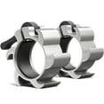 thumbnail image 1 of Synergee Silver Aluminium Barbell Collars Locking 2" Weight Clamps, 1 of 6