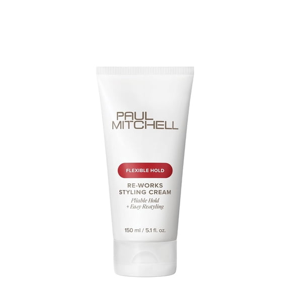 Paul Mitchell Re-Works Styling Cream, Pliable, Flexible Hold Easy Restyling, For All Hair Types, 5.1 fl. oz