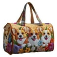 thumbnail image 4 of Dwellin Tote Bag for Women Lightweight Puffy Quilted Canvas Handbags Cute Dog Cat Print Shoulder Top Handle Satchel for Work Travel S-S 16X8X8, 4 of 7