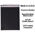 thumbnail image 4 of 4x8, 5x9,  6x10 Black Matte Kraft Bubble Mailers! Colorful Unique Quality Padded Envelope Mailers, Cushioned Peel n Seal Shipping Mail COMBO, 4 of 10