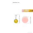 thumbnail image 3 of ANGARA Natural Round Yellow Sapphire Solitaire Pendant in 925 Sterling Silver for Women (Size-4mm) | September Birthstone, Anniversary, Jewelry Gift for Women | Natural Yellow Sapphire Necklace, 3 of 9